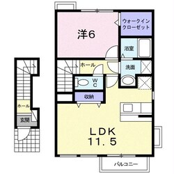 井野駅 徒歩22分 2階の物件間取画像